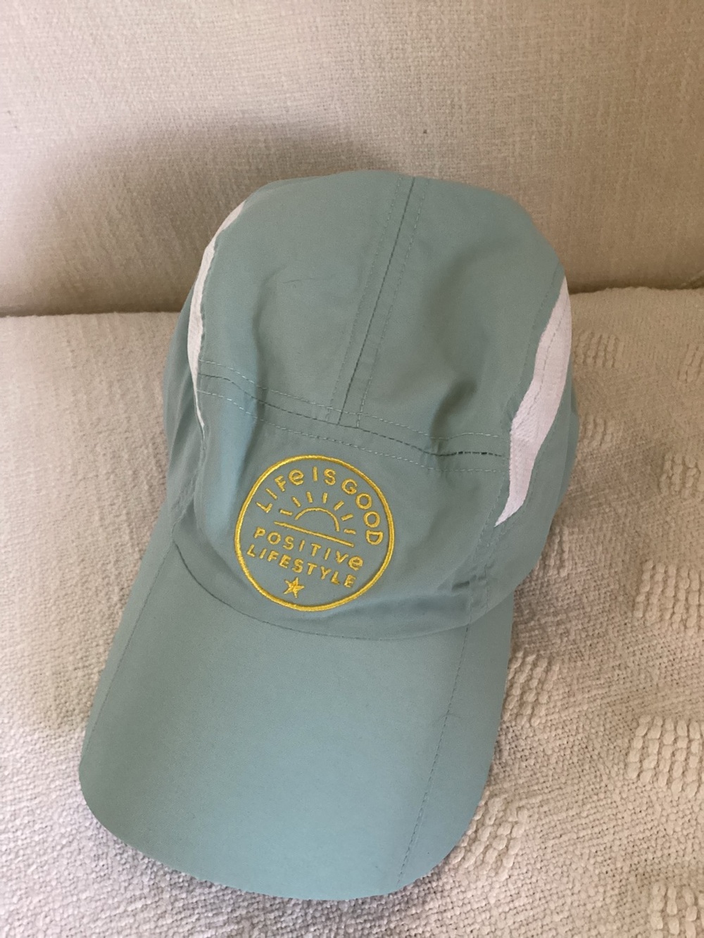 Life Is Good Positive Lifestyle Women’s Cap Light Blue Adjustable Travel Casual
